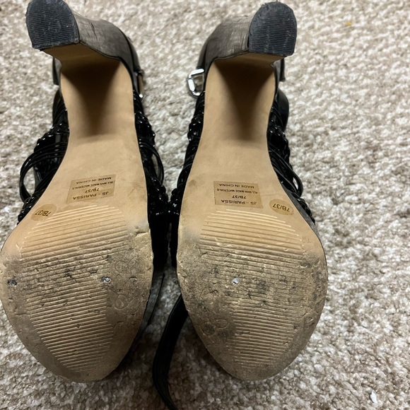 Patten Leather, criss cross straps - Picture 2 of 2